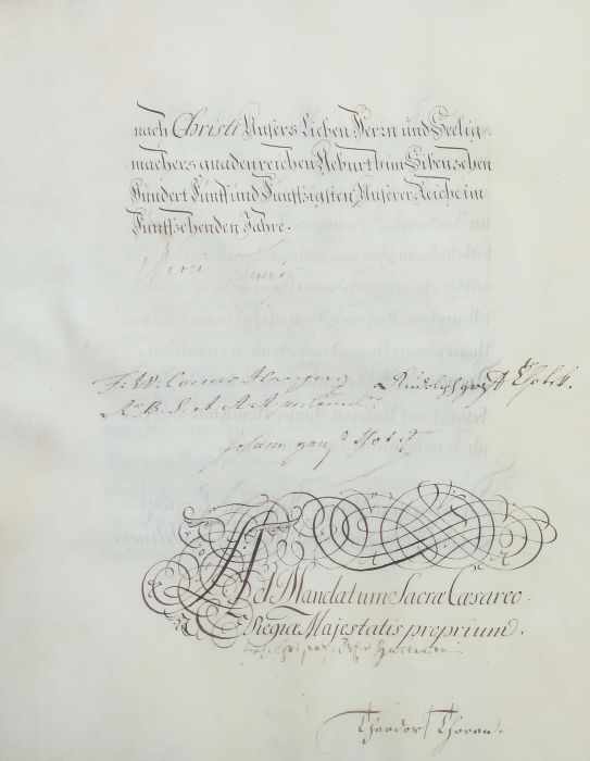 Erlass/Verordnung Maria Theresias Wien, in schöner Kalligraphie, 12-seitiger doppelseitig - Image 7 of 7