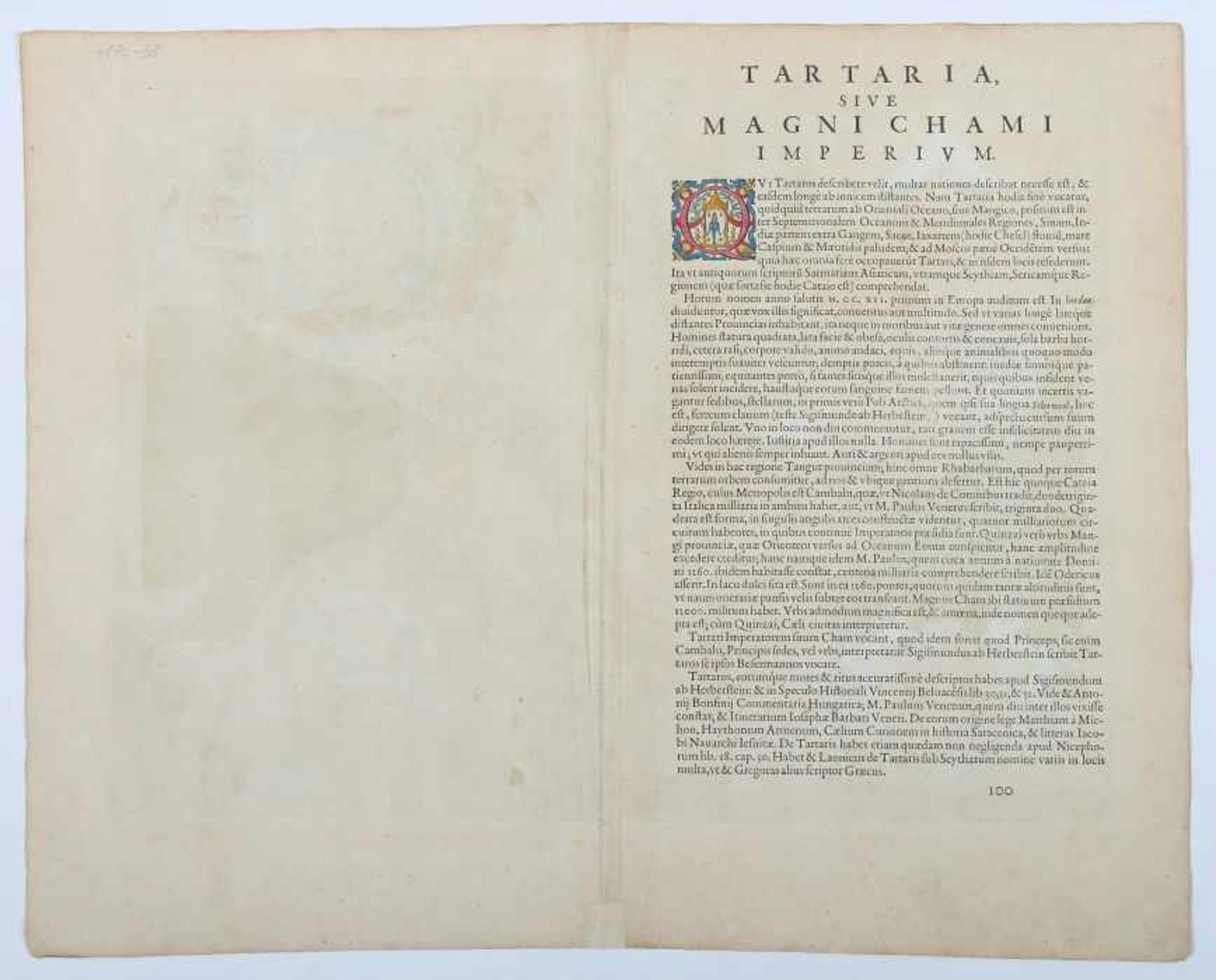 Ortelius, Abraham Antwerpen 1527 - 1598 ebenda, Kartograph und Geograph. "Tartariae sive magni chami - Image 3 of 3