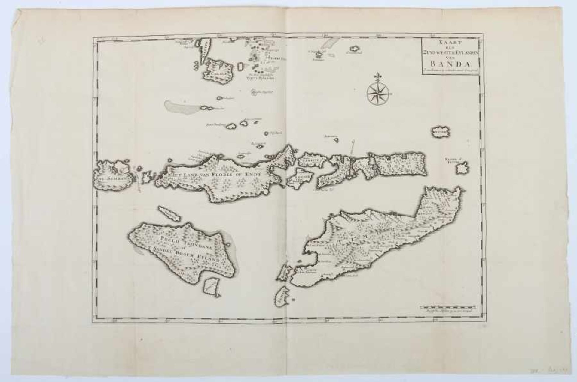 Braam, J. van & Linden, G. o. 18. Jh.. "Kaart der Zuyd-Western Eylanden van Banda", oben rechts - Image 2 of 2