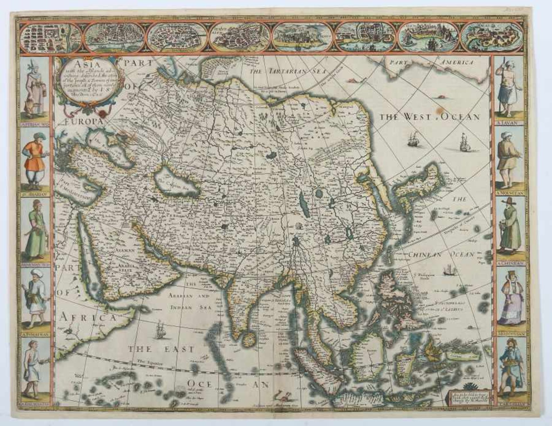 Speed, John auch Speede; 1552 - 1629. "Asia, with the Islands adioyning described, the atire of - Image 2 of 3