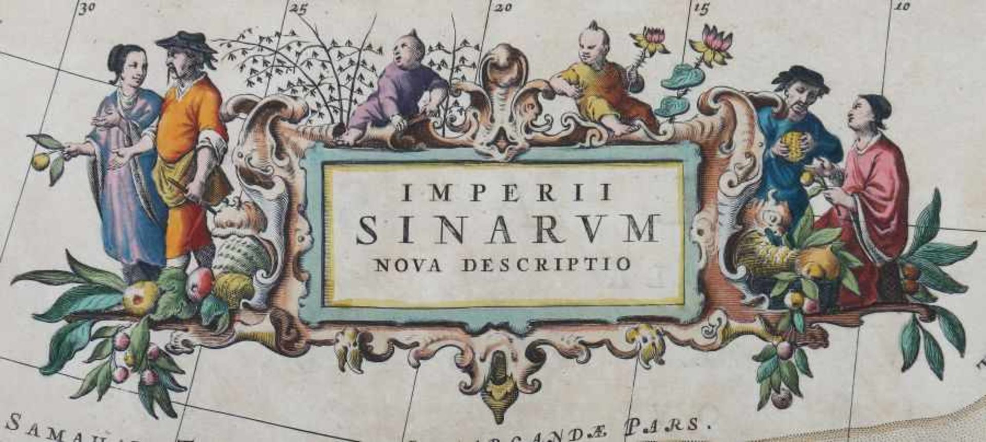 Blaeu, Joan 1599 - 1673. "Imperii Sinarum, nova descriptio", umfasst China, Japan und Korea, oben - Image 3 of 3