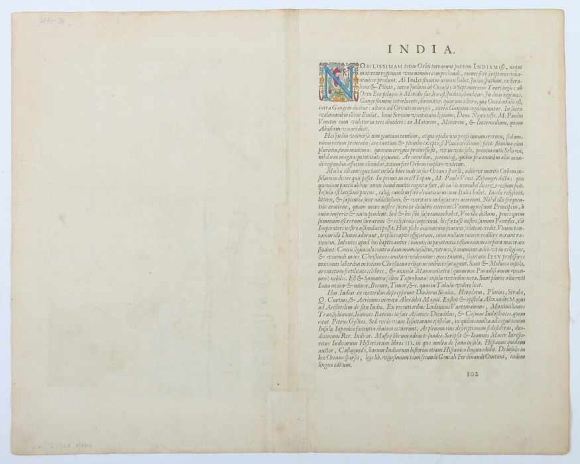 Ortelius, Abraham Antwerpen 1527 - 1598 ebenda, Kartograph und Geograph. "Indiae Orientalis - Image 3 of 3