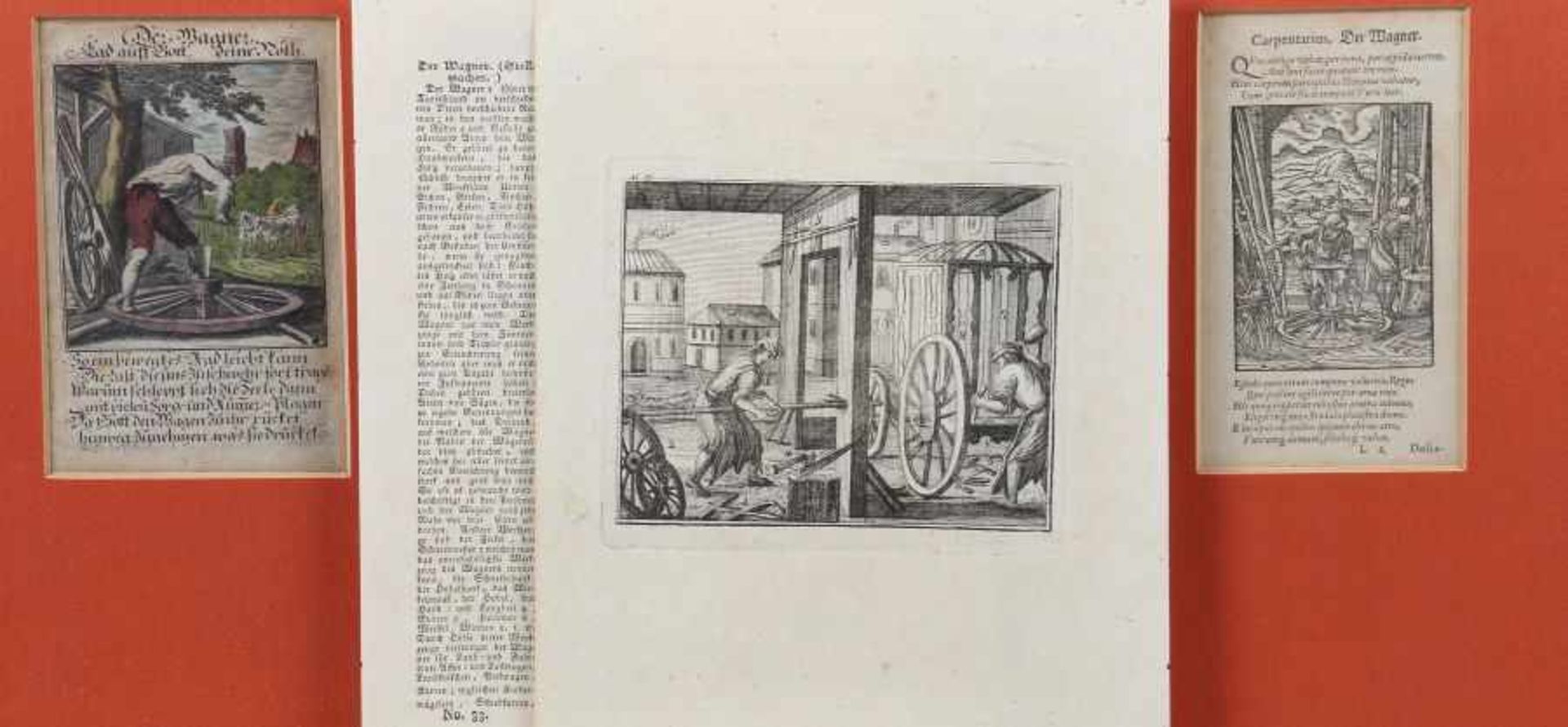Weigel, Christoph u.a. Kupferstecher und Verleger des 17./18. Jh.. 6 Blätter "Der Wagner", 5x - Image 3 of 3