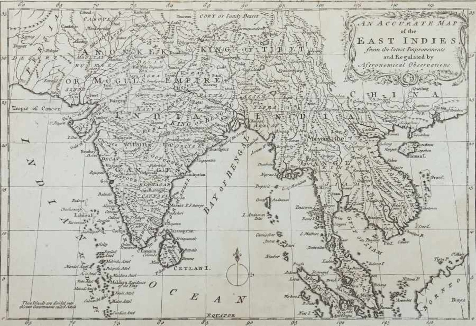 Bowen, Thomas ? - 1790. "An Accurate Map of the East Indies, from the latest Improvements and