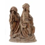 Riemenschneider, Tilman, nach Heiligenstadt um 1460 - 1531 Würzburg. "Trauernde Frauen", Gips, Reste