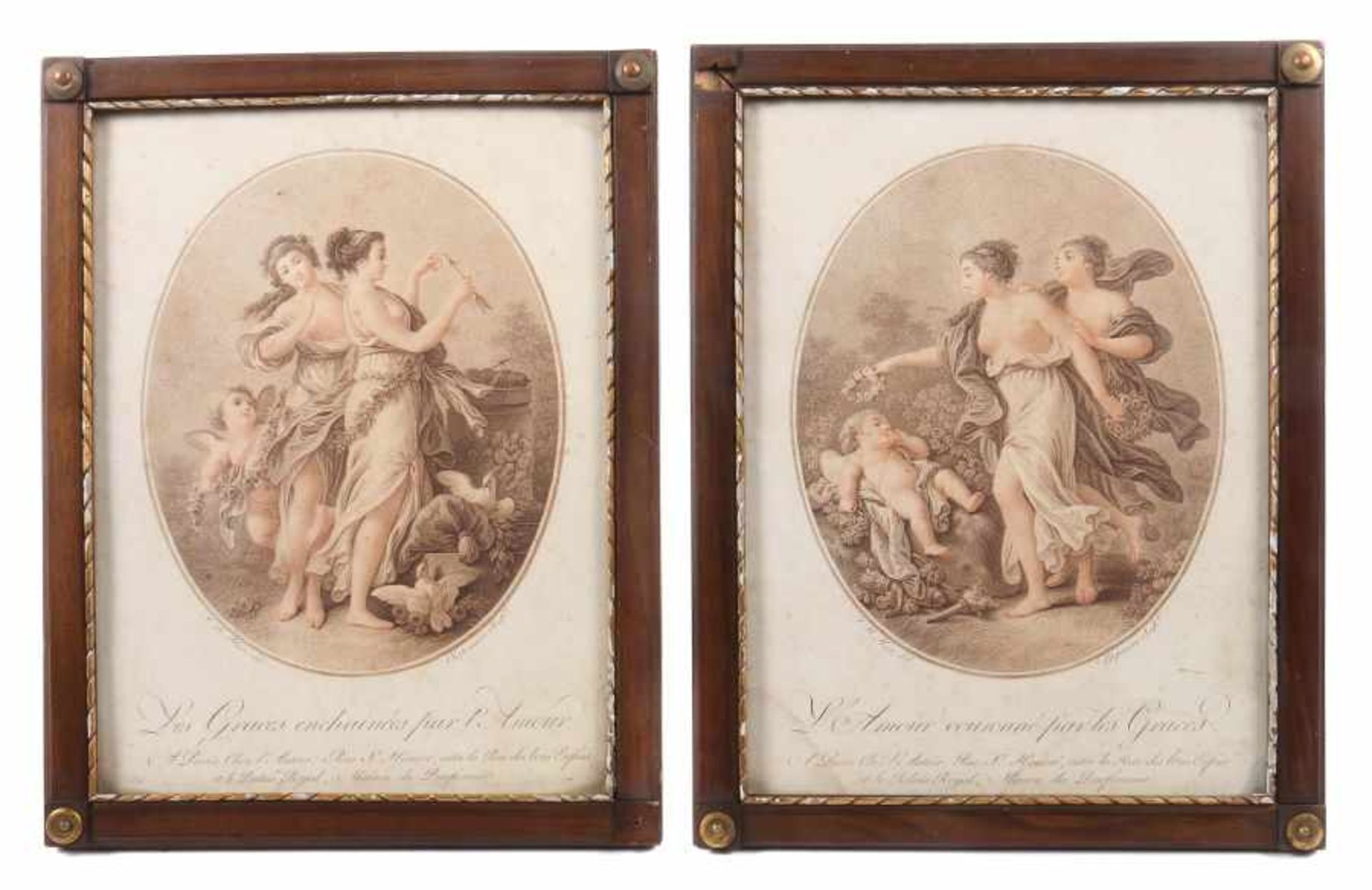 Chaponnier, Alexandre 1753 - 1805, französischer Kupferstecher. 2 mythologische Darstellungen: "L'