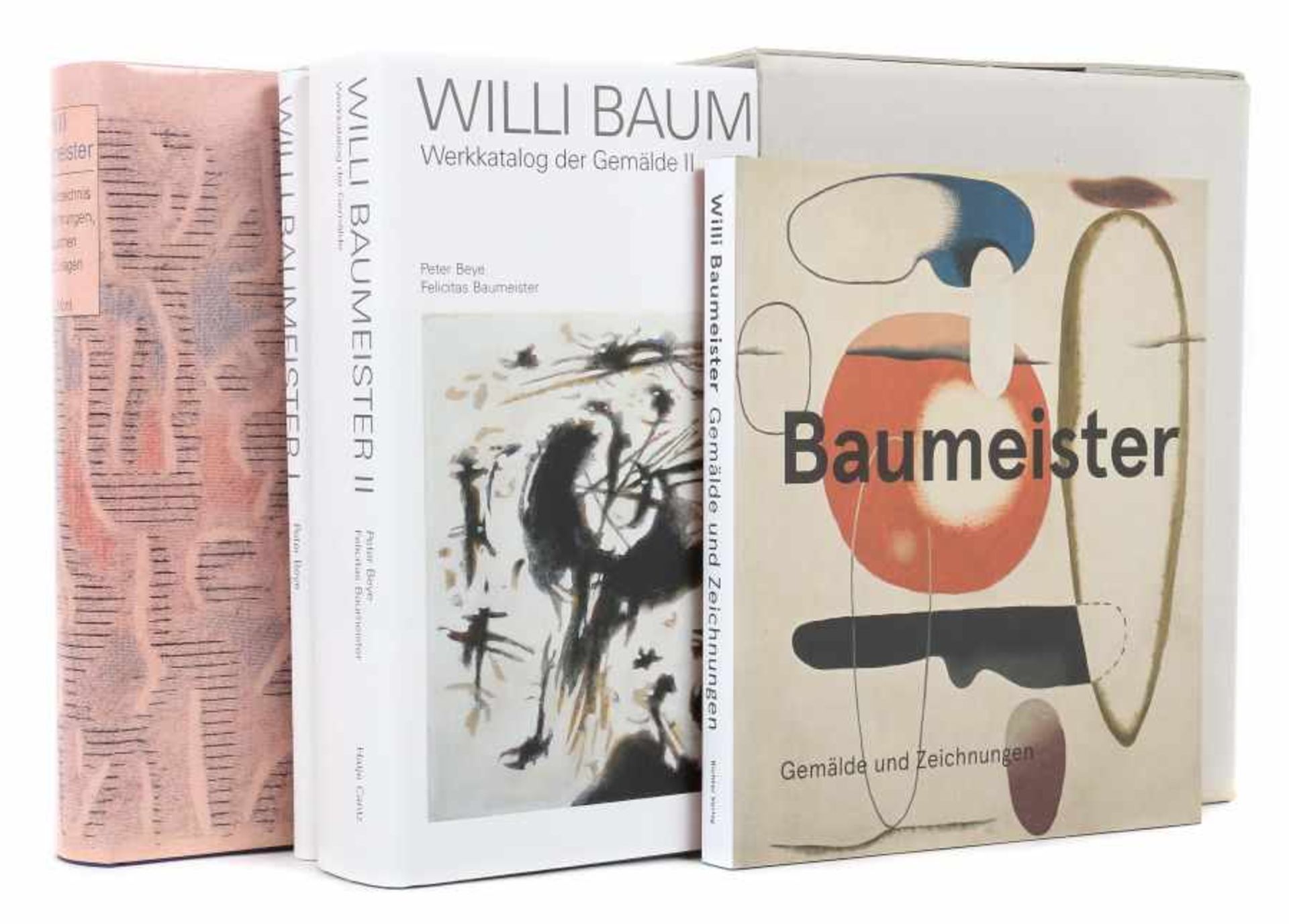 4 Bücher Willi Baumeister Peter Beye, Werkkatalog der Gemälde, 2 Bde., Ostfildern, Hatje Cantz,