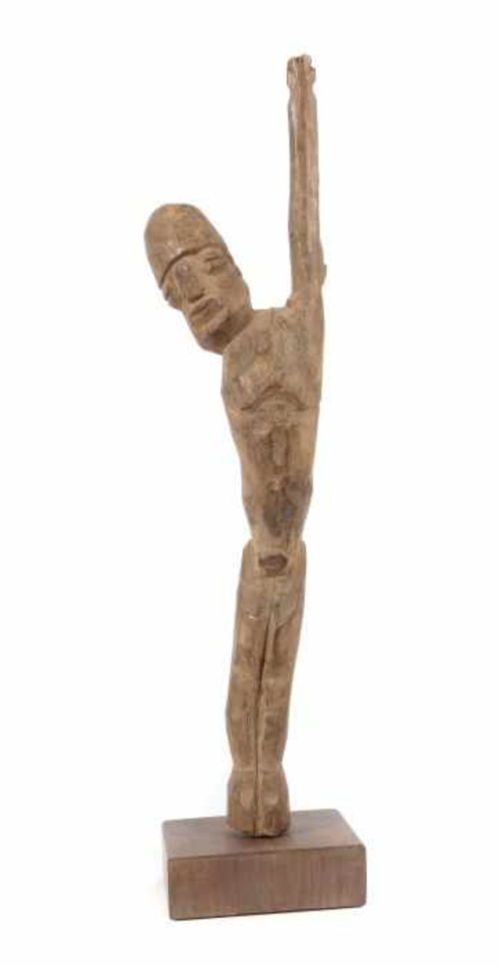 Bateba Figur der Lobi Burkina Faso, Stamm der Lobi, Hartholz mit tls. gräulicher Patina, stehende