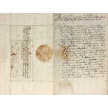KAISER JOSEPH I. römisch-deutscher Kaiser 1705-1711 Brief an Herzog Eberhard Ludwig von