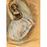 GRUSS, FRANZ Graslitz 1891 - 1979 Mistelbach (Österreich) Ballerina. Pastellkreide. 40,5x29,5cm