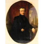 RÖMER, JOHANN Grouw, Niederlande 1827 - 1860 Antwerpen Halbportrait eines Bischofs vor römischer