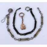 DREI ALTE UHRKETTEN THREE OLD WATCH CHAINS