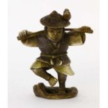 NETSUKE China / Japan Chinesischer Bauer. Elfenbein. H.5cm A NETSUKE China / Japan Chinese farmer.