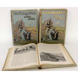 DER KRIEG 1914-18 in Wort und Bild 3 Bände mit Jugendstileinbänden. BOOKS: ''DER KRIEG 1914-18 in
