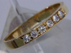 MEMORYRING 585/000 Gelbgold mit 6 Brillanten. Brutto ca. 2,8g, Gr. 60 A MEMORY RING 585/000 yellow