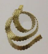 GOLDCOLLIER 585/000 Gelbgold. Gest. L. ca. 42cm, ca. 80,0g A GOLD NECKLACE 585/000 yellow gold.
