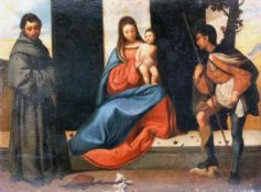 TIZIAN (nach) Pieve di Cadore um 1490 - 1576 Venedig Madonna mit dem Jesuskind flankiert von dem