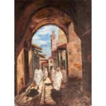 BERCOVICI, B. Frankreich 1931 Souk in Tunis. Öl/Lwd., signiert und datiert. 73x54,4cm BERCOVICI,