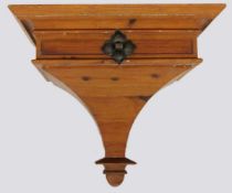 WANDKONSOLE um 1900 Holz. H.45cm A WALL CONSOLE TABLE ca. 1900 Wood. 45 cm high.