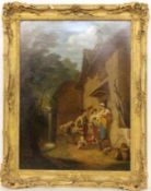 ABBOTT, JOHN WHITE (attr.) Exeter 1763 - 1851 "An overshot mill" (Originaltitel). Familienidyll