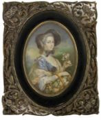 GRAFF, ANTON (attr.) Winterthur 1736 - 1813 Dresden Miniaturportrait einer eleganten Damen mit