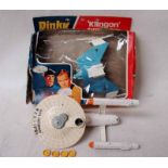 Dinky Toys, Paramount 1975 USS Enterprise, Dinky Diecast Toys Klingon Battle Cruiser, boxed (2)