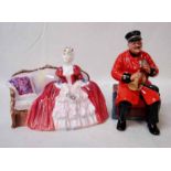 Royal Doulton, two Figural Models, Past Glory HN2484, Belle O' The Ball HN1997 (2)