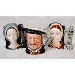 Royal Doulton, a set of seven Character jugs, Henry VIII and his six wives