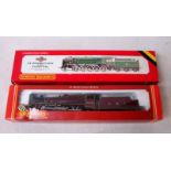 A Hornby 00 gauge B.R Standard Class 9F 2-10-10 Evening star, boxed and an LMS R.404 Class 47 Co-