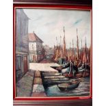 Willem Paerels, (Dutch) Zeebrugge 1959, oil on canvas, signed Paerels, 69cm by 58cm