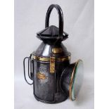 LSWR four aspect Handlamp with side door, top plated 'E' and '221', body stamped 'L&SWR' and