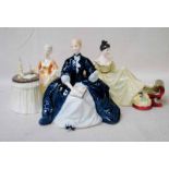 Royal Doulton, three Figural Models, At Ease HN2473, Laurianne HN2719, Meditation HN2330 (3)