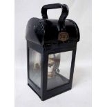 NER 'Passenger Guards Emergency Gas Proof Lamp' (General Purpose Lamp), brass plated 'NER', with '