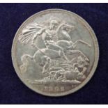 Great Britain, an Edward VII British Silver Crown Coin, 1902, Fine Grade