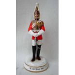 A Michael Sutty porcelain Military Figure, The Life Guards 1980's, limited edition 136 of 250,