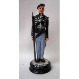 A Michael Sutty porcelain Military Figure, 2nd Goorkha Rifleman 1815, limited edition 32 of 250,