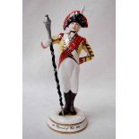 A Michael Sutty porcelain Military Figure, 6th Regiment of Foot 1800, limited edition 45 of 250,