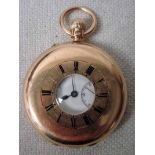 A Victorian 18ct gold Half Hunter Pocket Watch by Nicole Nielsen 14 Soho Square, London, white