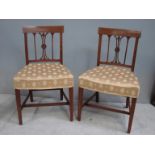 A good set of six Regency mahogany dining chairs