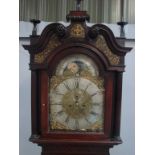 A late 18th century George III mahogany longcase clock