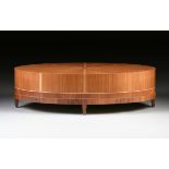 ATTRIBUTED TO MICHAEL GRAVES (American 1934-2015) A CUSTOM DESIGNED OVAL COFFEE TABLE, PRODUCED BY