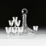 A WATERFORD CUT CRYSTAL COLLEEN PATTERN SHIP'S DECANTER WITH STOPPER, WATERFORD, IRELAND, CIRCA