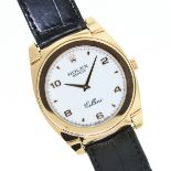 AN 18K ROLEX ROSE GOLD CELLINI CESTELLO WATCH. Reference 5330/5. Manual wind Rolex movement, black