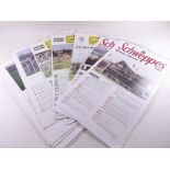 Ten 1980's and 1990's Schweppes horse racing calendars