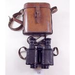 A pair of 'Mesquita' binoculars cased