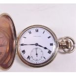 A gold plated 'Craftsman' pocket watch by Dennison boxed