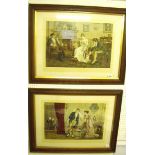 A pair of Victorian prints 'Two Strings to her Bow' and 'To Be or Not to Be' by Charles Haigh Wood -