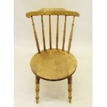 A beech stick back chair