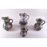 Four Mason's ironstone style jugs