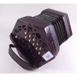 A Victorian 'Steel Reeds' concertina